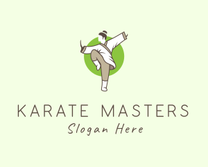 Karate - Wushu Martial Arts logo design