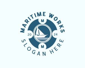 Sailing Boat Travel logo design