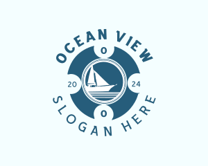 Sailing Boat Travel logo design