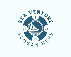 Sailing Boat Travel logo design