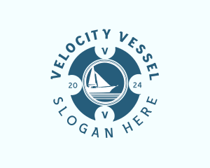 Sailing Boat Travel logo design