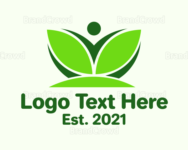 Abstract Natural Wellness Logo