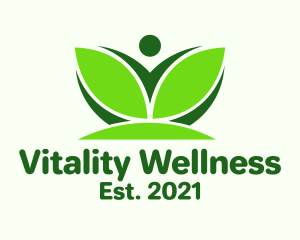 Abstract Natural Wellness logo design