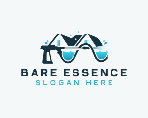 Pressure Washer Cleaning logo design