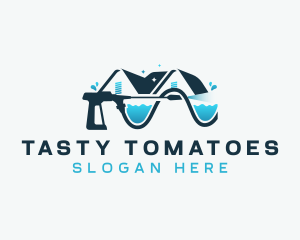 Pressure Washer Cleaning logo design