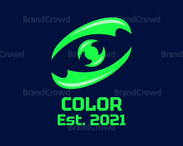 Neon Gaming Eye Logo