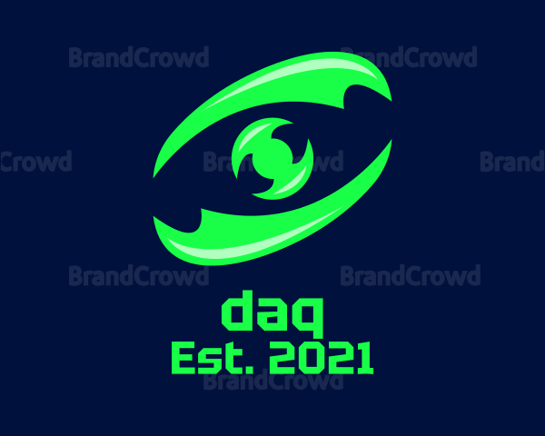 Neon Gaming Eye Logo