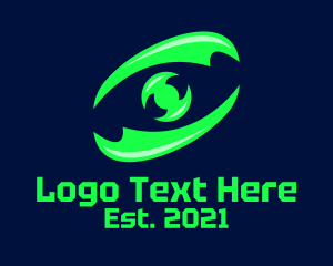 Eye - Neon Gaming Eye logo design