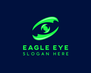 Neon Gaming Eye  logo design