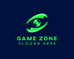 Neon Gaming Eye  logo design