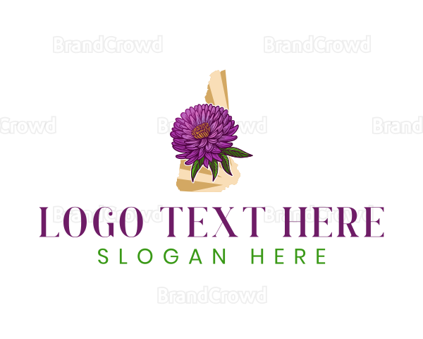 New Hampshire Flower Plant Logo