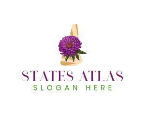 New Hampshire Flower Plant logo design