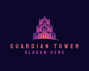 Tower Fortress Buildings logo design