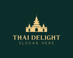 Thailand - Asian Palace Temple logo design