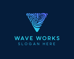 Water Wave Resort logo design