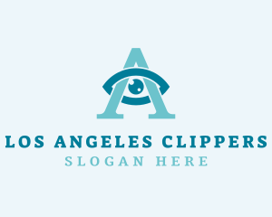 Eye Clinic Letter A Logo