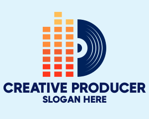 Producer - DJ Turntable Audio logo design