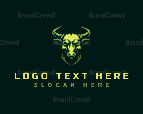 Bull Horn Animal Logo