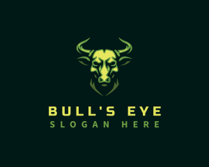 Bull Horn Animal logo design