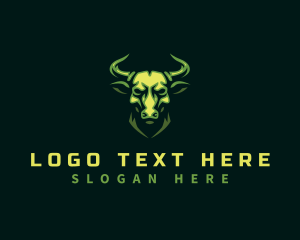 Bull Horn Animal Logo