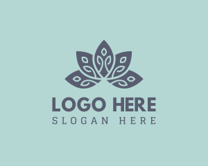 Lotus - Lotus Leaf Spa Massage logo design