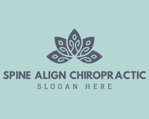 Chiropractor - Lotus Leaf Spa Massage logo design