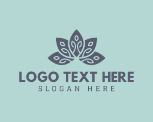 Leaf - Lotus Leaf Spa Massage logo design