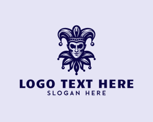 Drama - Circus Jester Clown logo design