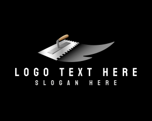Bricklayer - Trowel Tool Builder logo design