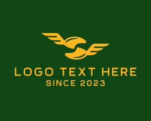 Wing - Golden Military Rank logo design