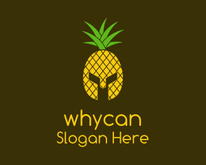 Pineapple Spartan Helmet  Logo
