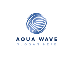 Globe Sphere Wave logo design