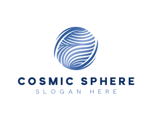 Globe Sphere Wave logo design