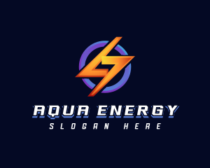 Lightning Electrical Energy logo design