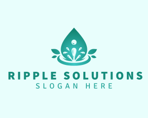 Ripple - Liquid Water Ripple logo design