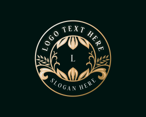 Elegant - Elegant Leaf Floral logo design