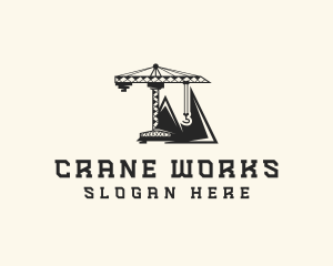 Crane - Mountain Crane Mining logo design