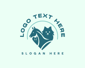 Cartoon - Animal Pet Veterinary logo design