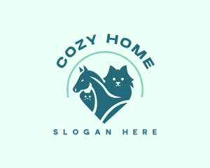 Domesticated - Animal Pet Veterinary logo design