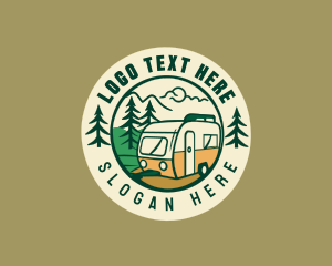 Outdoor - Camp Caravan Adventure logo design