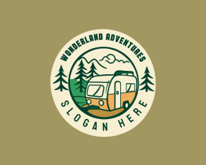 Camp Caravan Adventure logo design