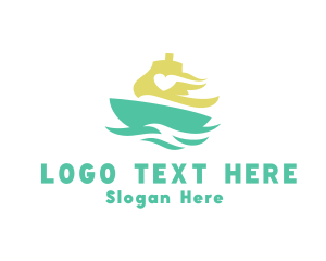 Cruise - Love Ship Sailing logo design