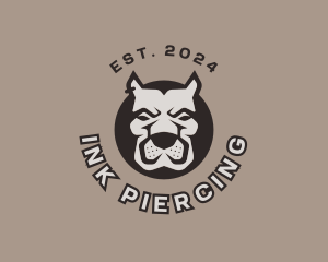 Piercing - Dog Hound Canine logo design