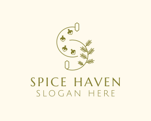 Spice - Minimalist Herb Spice Letter S logo design