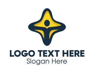 Human Resource - Human Star Foundation logo design