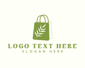 Market - Plant Shopping Bag logo design