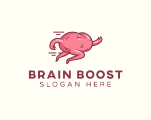 Quiz - Brain Running Quiz logo design