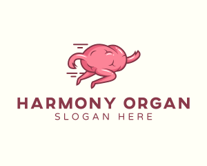 Organ - Brain Running Quiz logo design