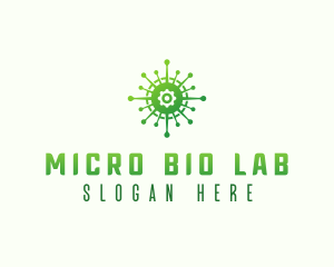 Microbiologist - Virus Bacteria Infection logo design