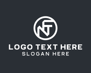 Activewear - Circle Letter NF logo design